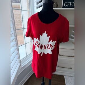 HUDSON’S BAY CO. Olympics Team Canada Cotton T-Shirt Women’s SZ XL Graphic Print